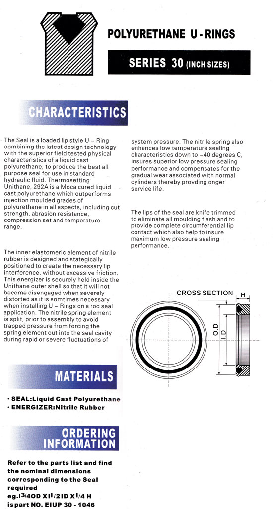 eiup 30 seal diagram and sizes